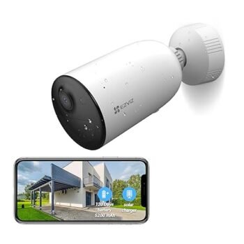 Ezviz by Hikvision Outdoor Smart Home Battery Camera|2Mp Resolution|Rechargeable Camera|Human Motion Detection|Voice Alert|Two-Way Talk|Weatherproof|Alexa Control|Micro Sd Card Slot (Cb3)-Wireless