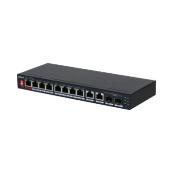 PFS3210-8ET2GF-96 - 10-Port Unmanaged Desktop Switch with 8-Port PoE