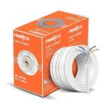 FRONTECH Cat6 Ethernet Cable/LAN Cable/Network Cable for CCTV, PC & Networking, 305 Meter Long Cable, Best Reliability & Performance with Durable & Long-Lasting Material, (NC-0001, White)