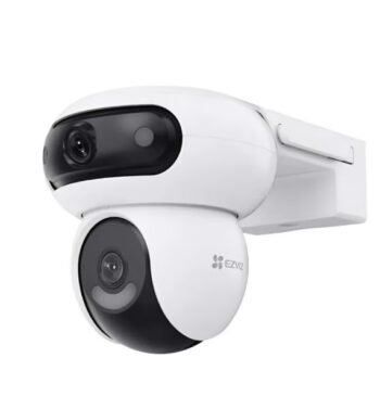 EZVIZ H90 Dual 4MP Ultra HD Smart Home Security Camera with Pan & Tilt, AI-Powered Detection, Color Night Vision, Two-Way Audio, and Weatherproof Design | CS-H90-R100-8H44WKFL
